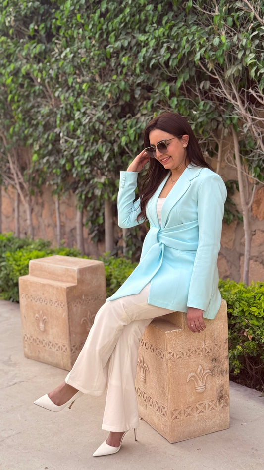 Mint Ribbon Blazer