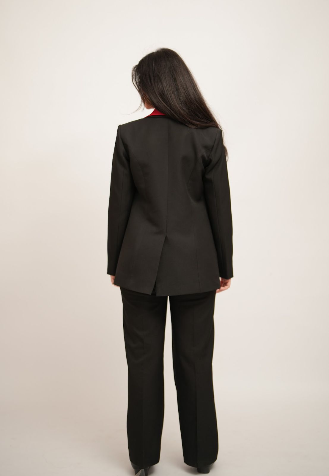 Black Suit With 2 Black Buttons