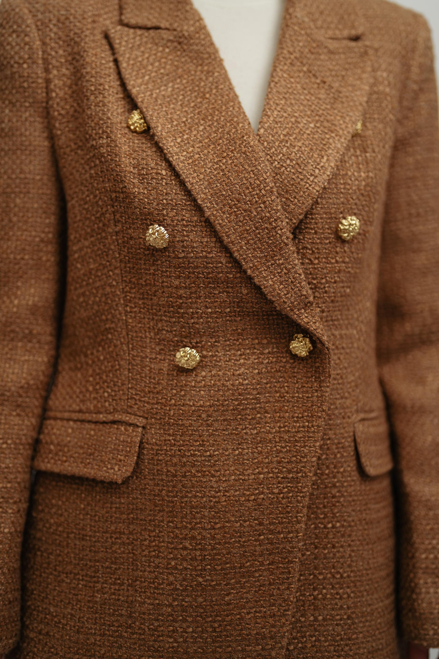 Textured Caramel Blazzer