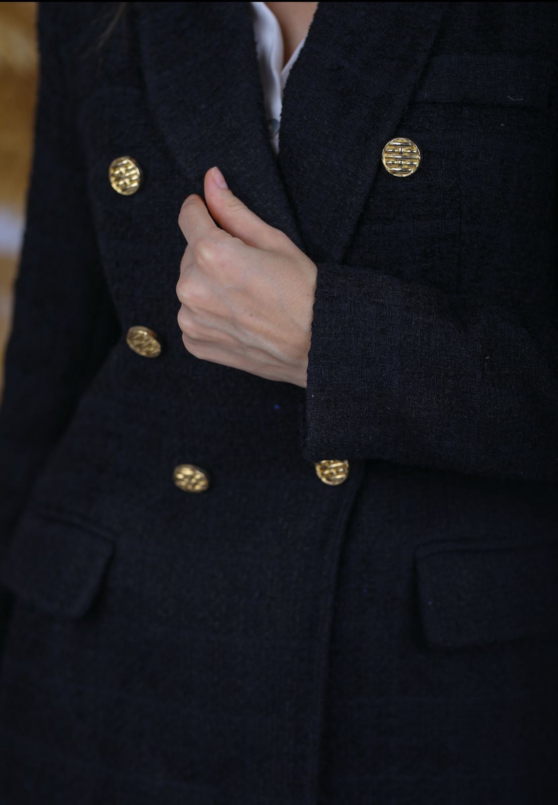 BlackXGold Double Breasted Blazer