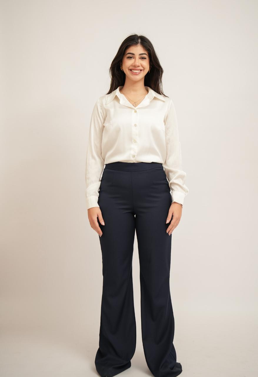 Navy Straight Pant