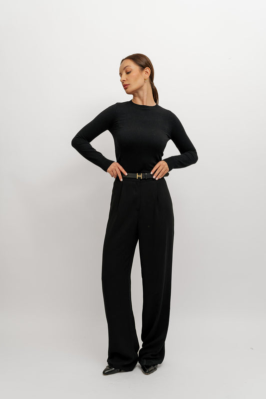 Black Wide Leg Pant