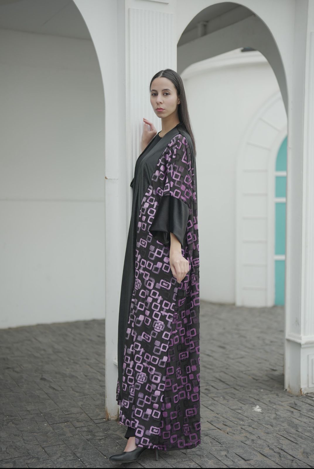 Blackberry Velvet Abaya