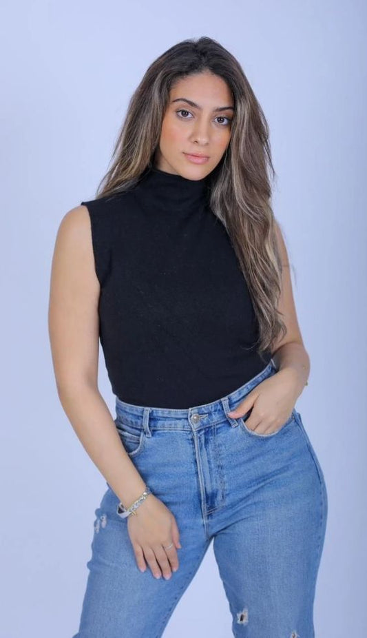 Cut Black HighNeck Basic