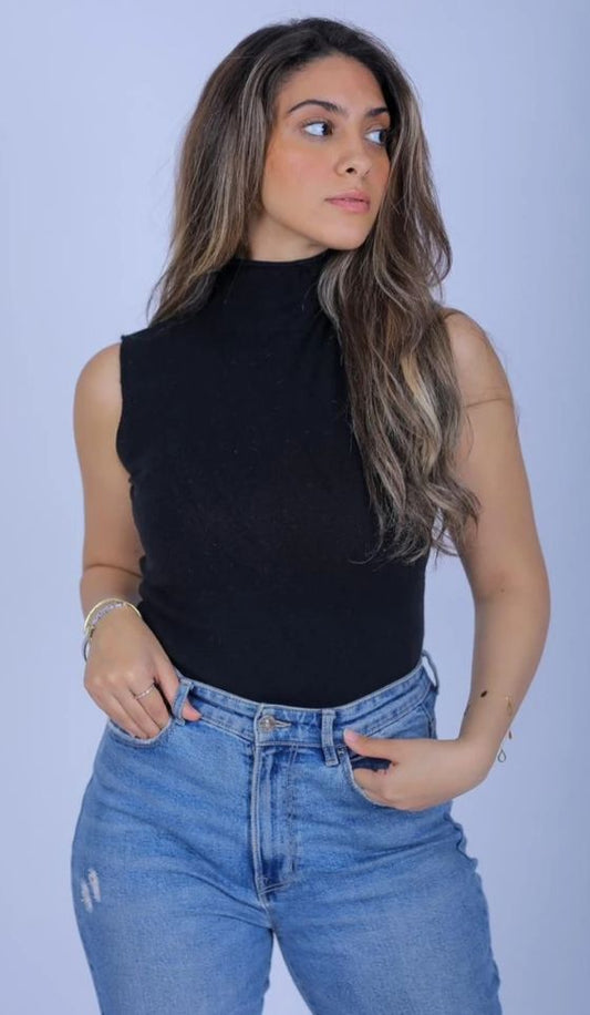 Cut Black HighNeck Basic