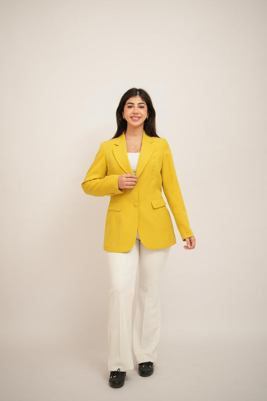 Apple green with 2 buttons blazer