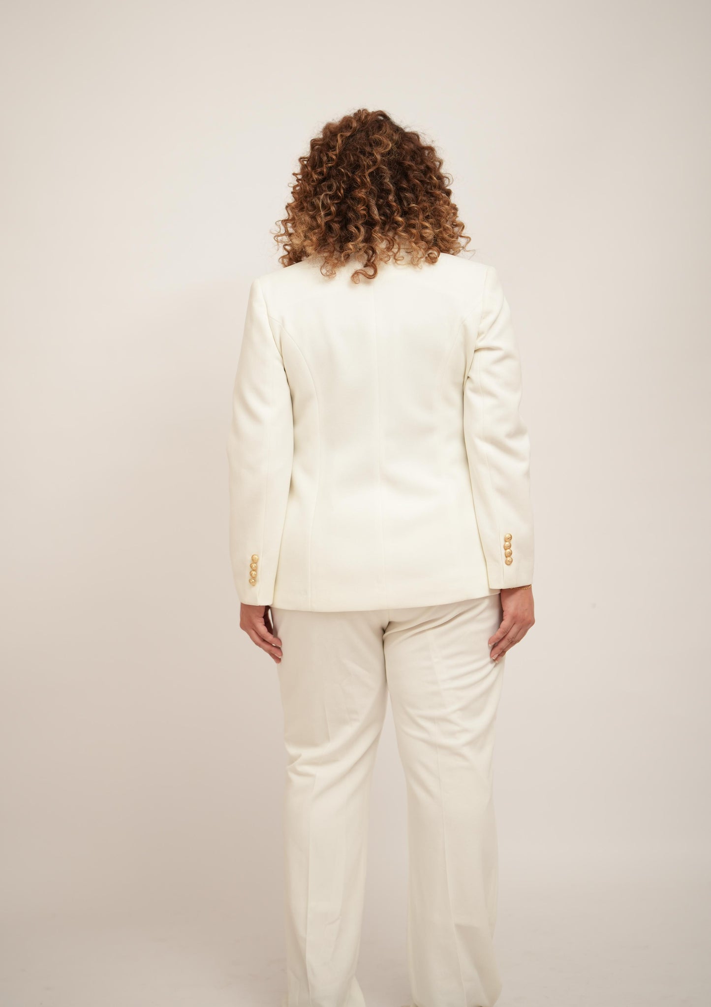 White Double Breasted Suit