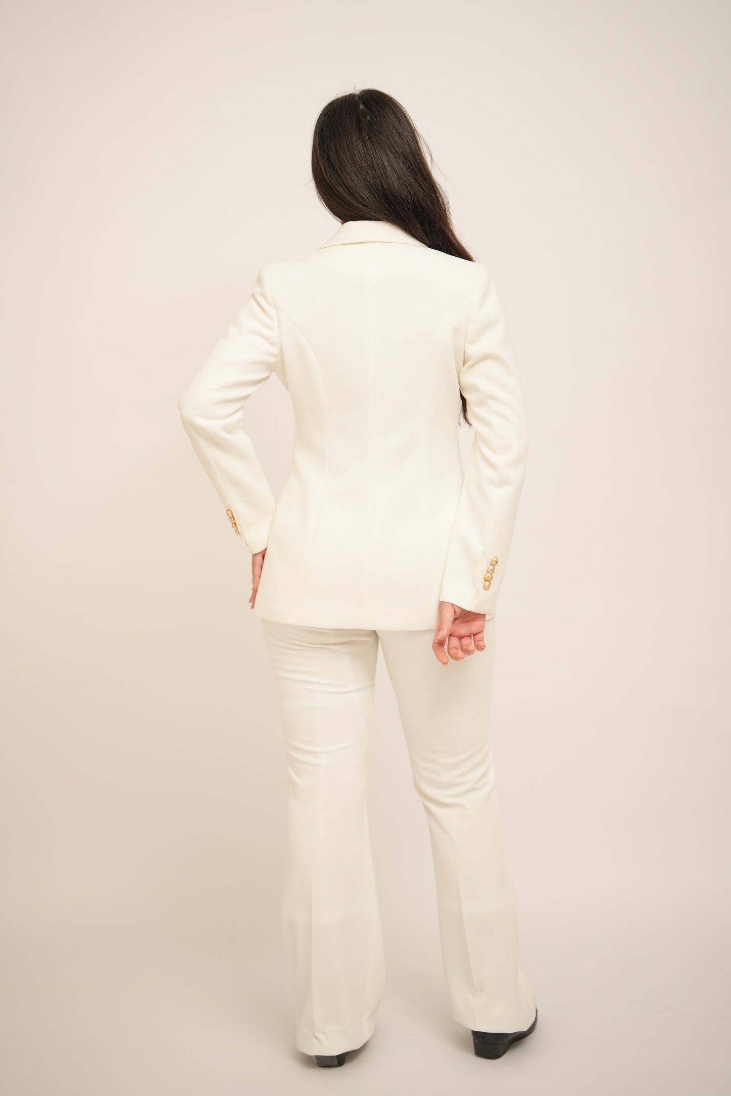 White Double Breasted Suit