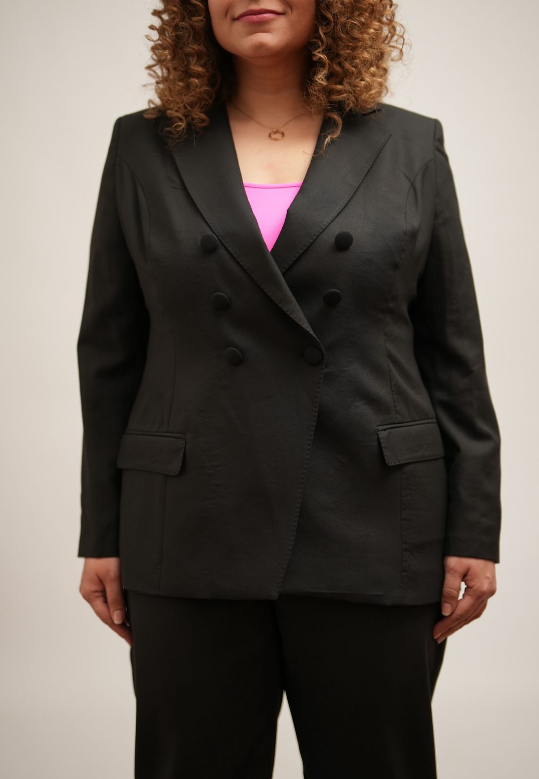 Black Double Breasted Suit