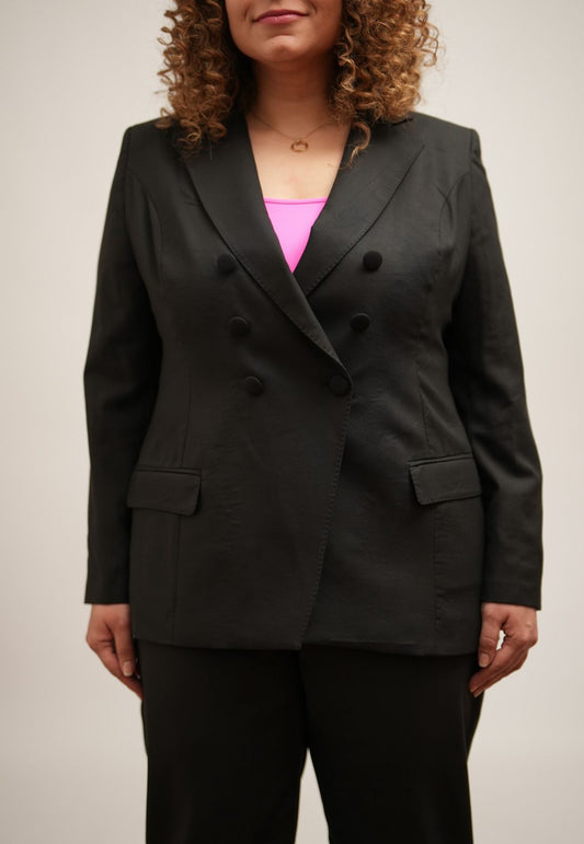 Black Double Breasted Blazer