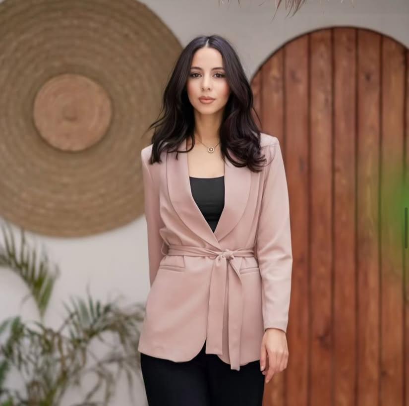 Cafe Blazer With Belt