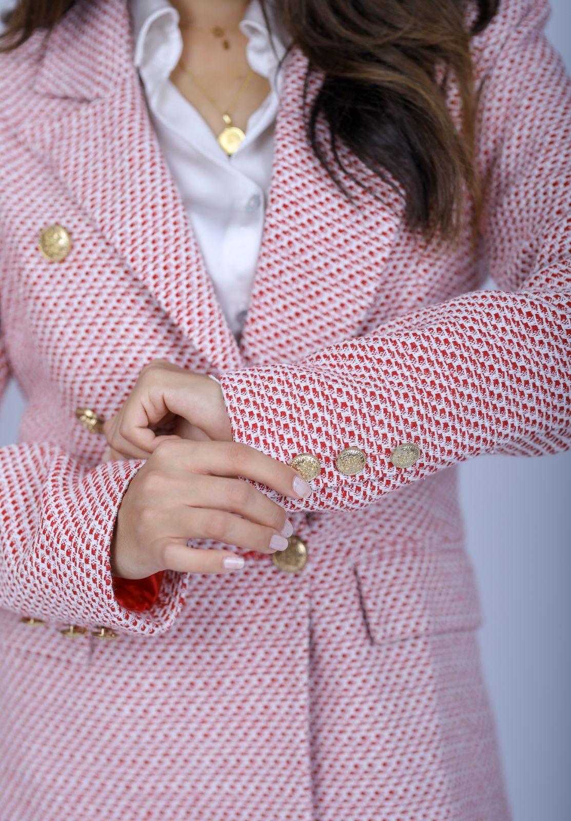Textured Pink Blazer