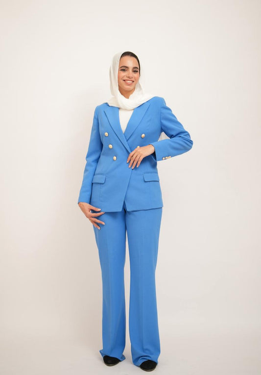 Nile Blue Double Breasted Suit