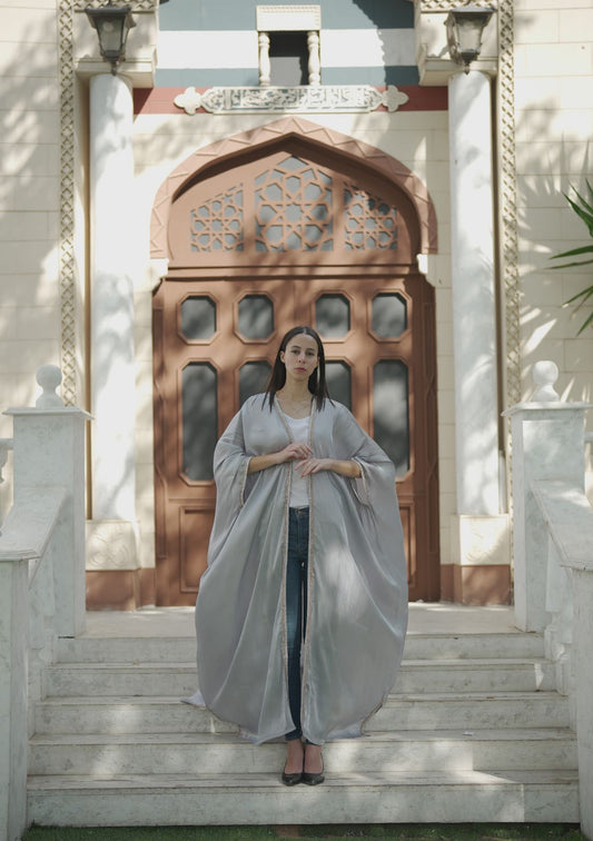 Grey abaya