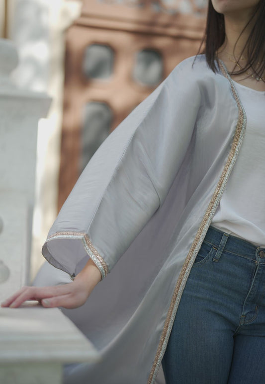 Grey abaya