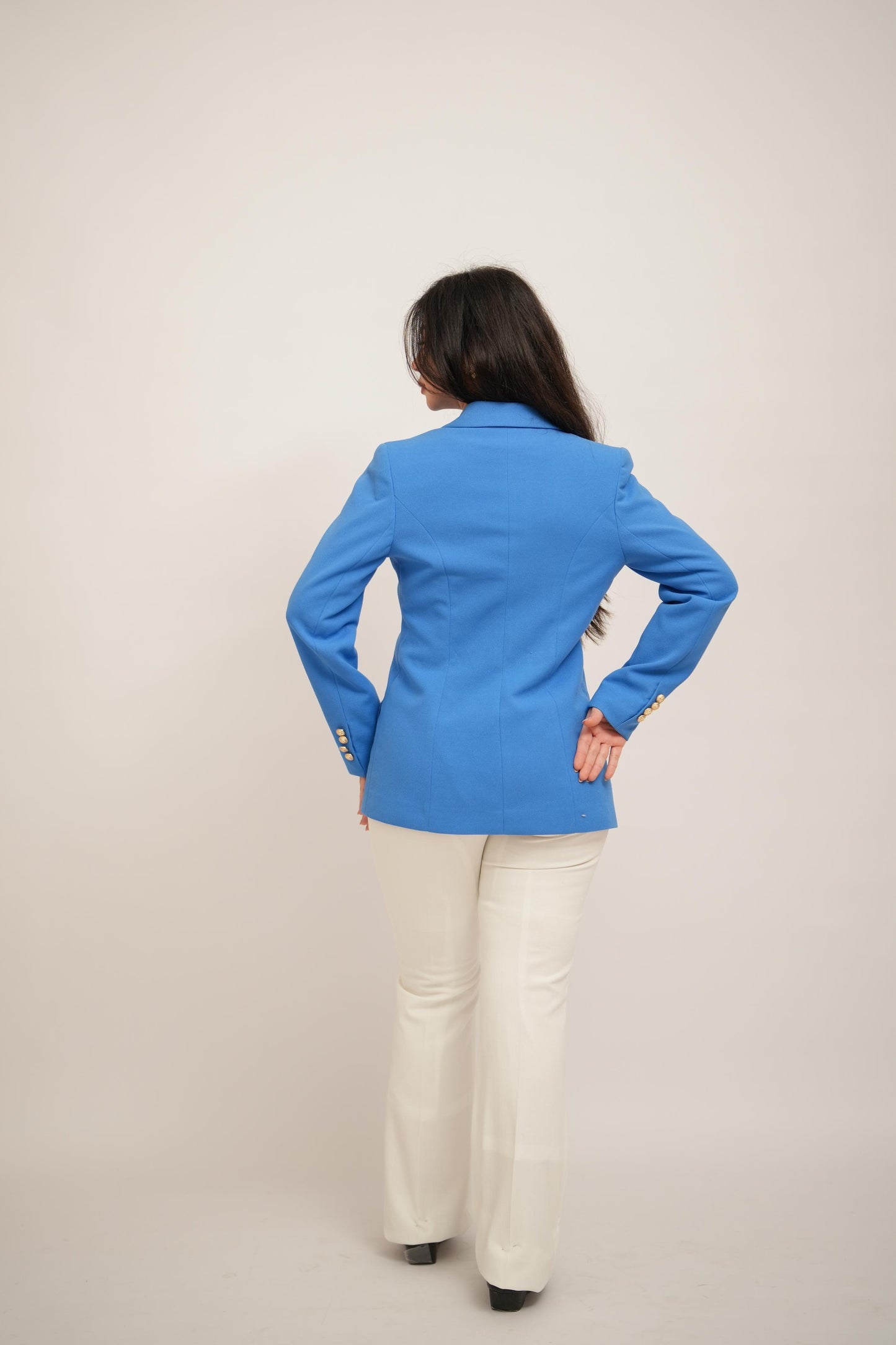 Nile Blue Double Breasted Blazer