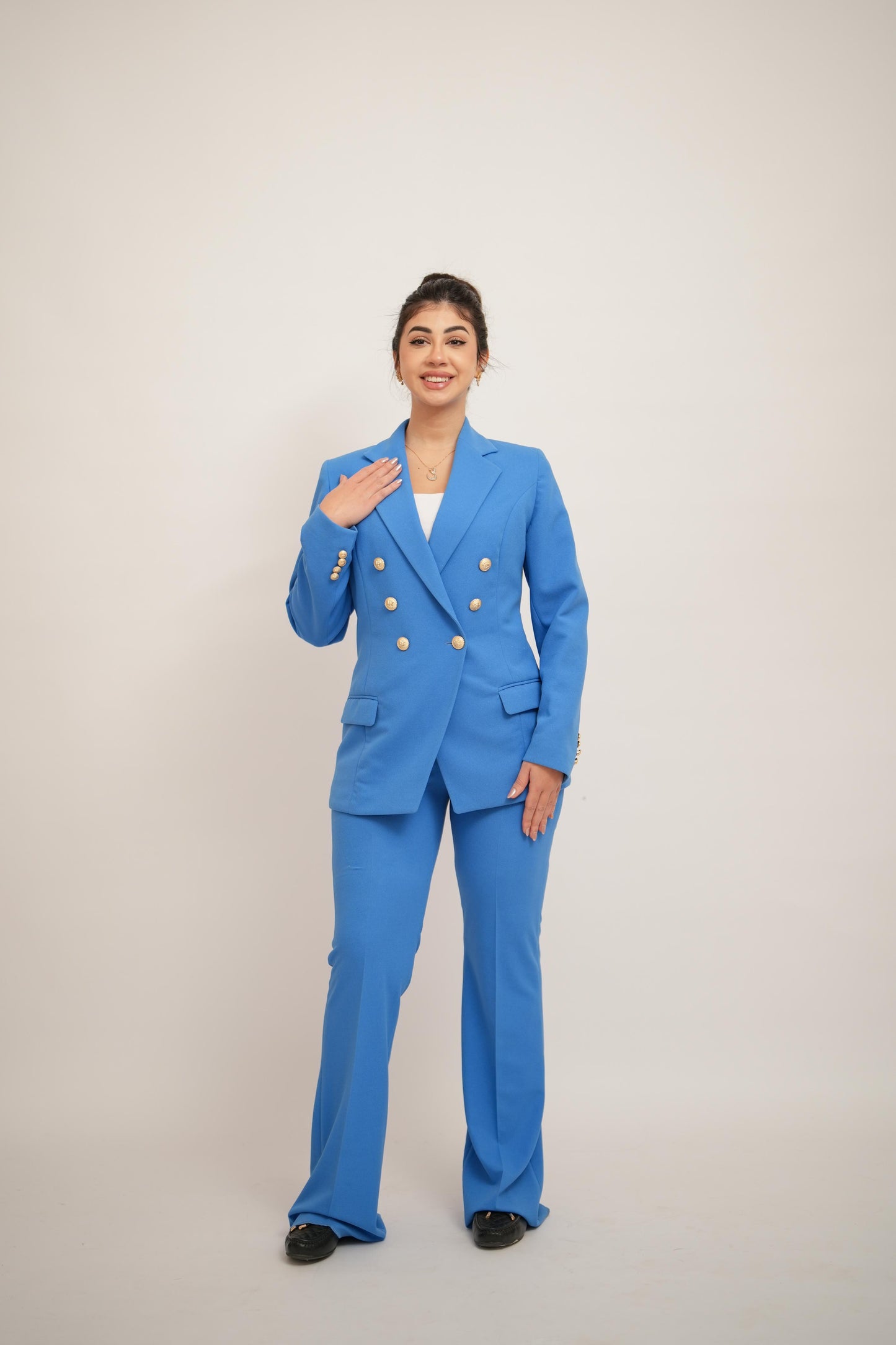 Nile Blue Double Breasted Suit