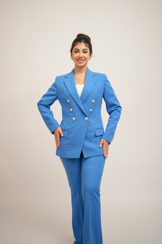 Nile Blue Double Breasted Suit