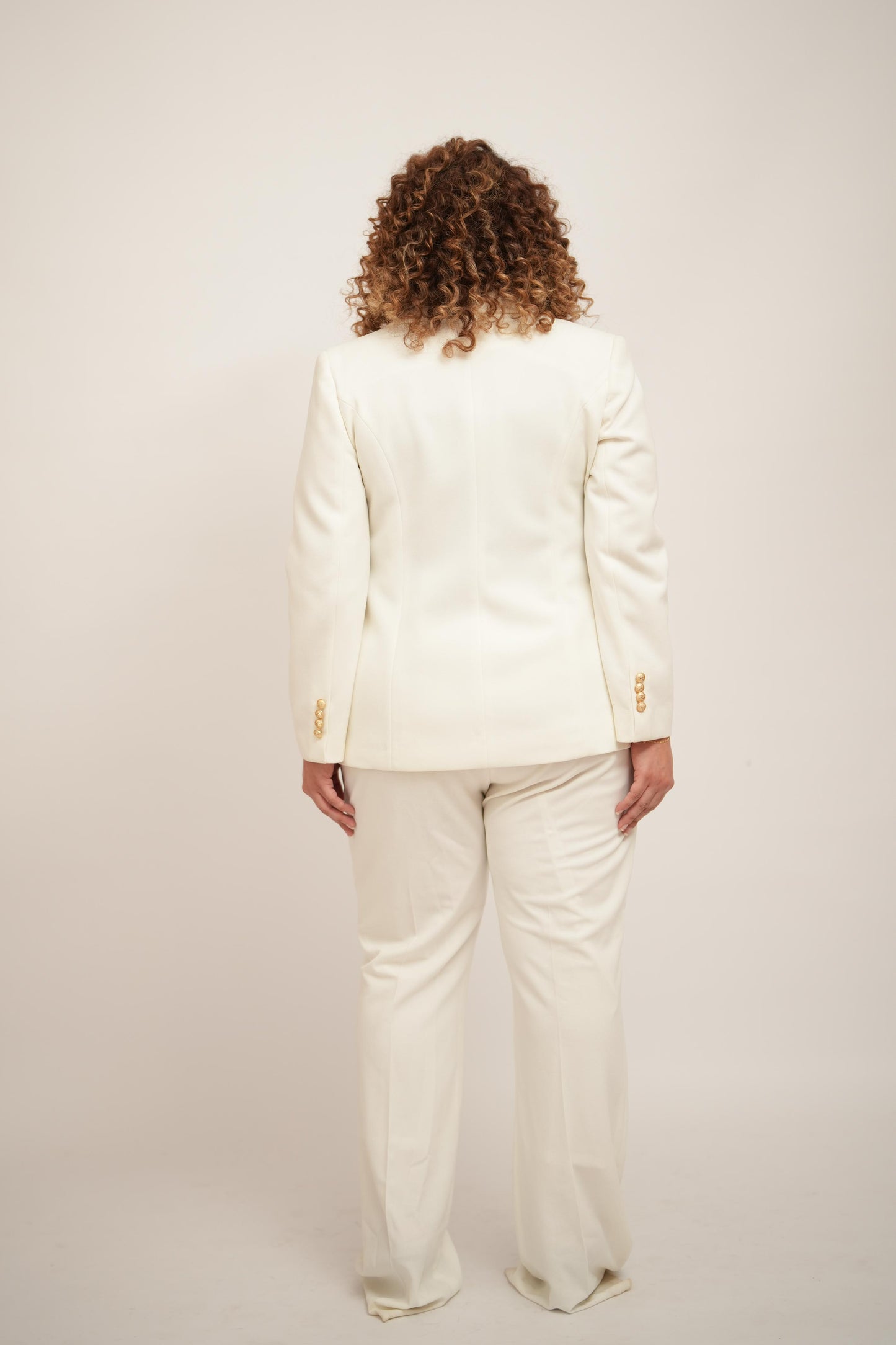 White Double Breasted Suit