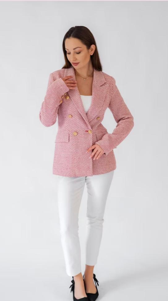 Textured Pink Blazer