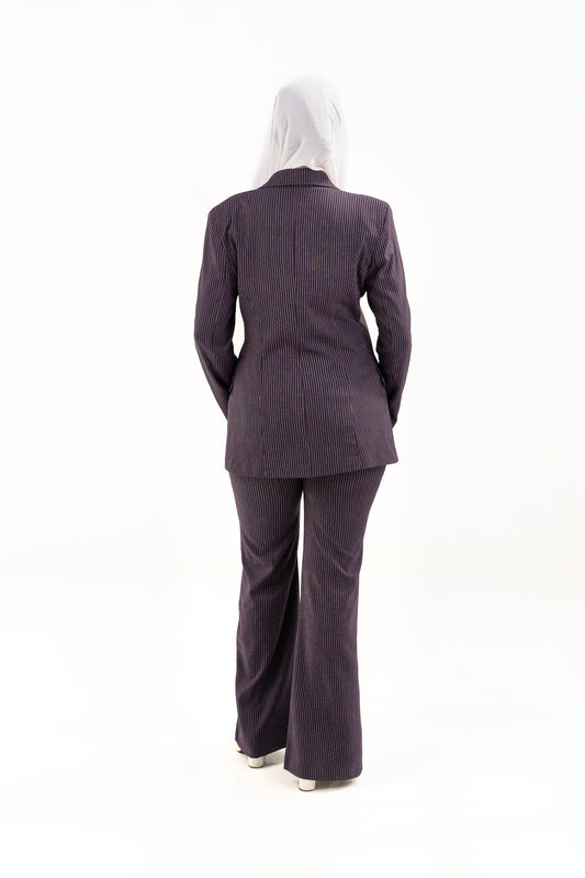 Purple Stripped Suit