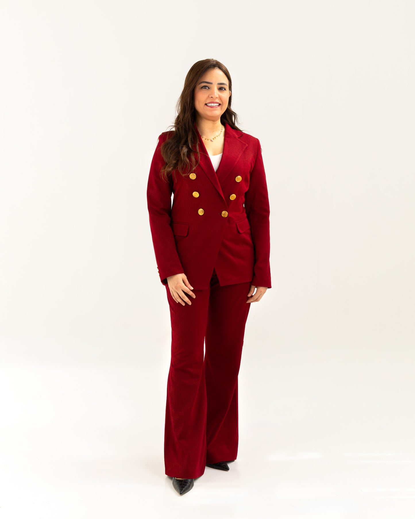 Burgundy Double Breasted Suit