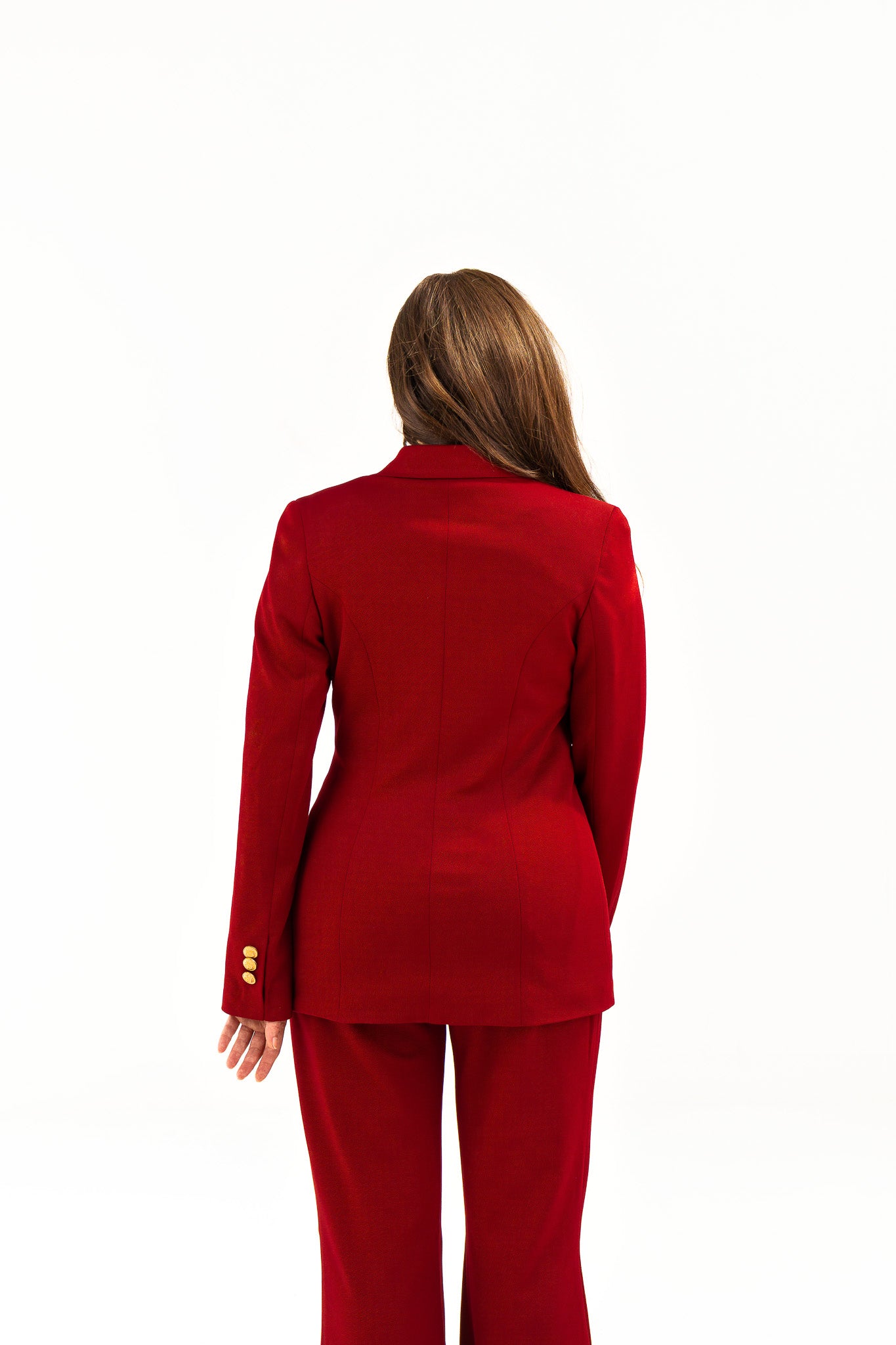 Burgundy Straight pants