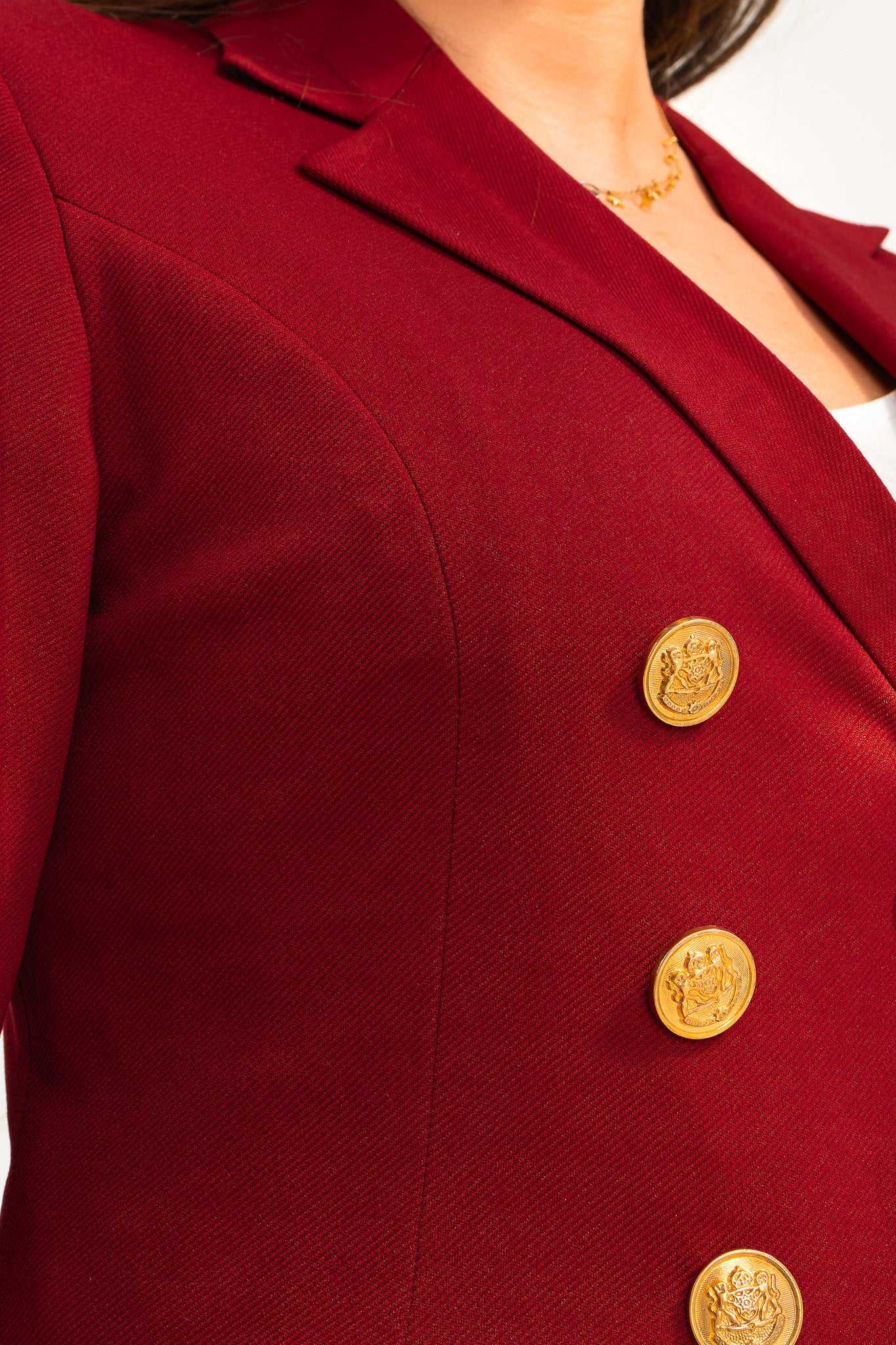 Burgundy Double Breasted Suit