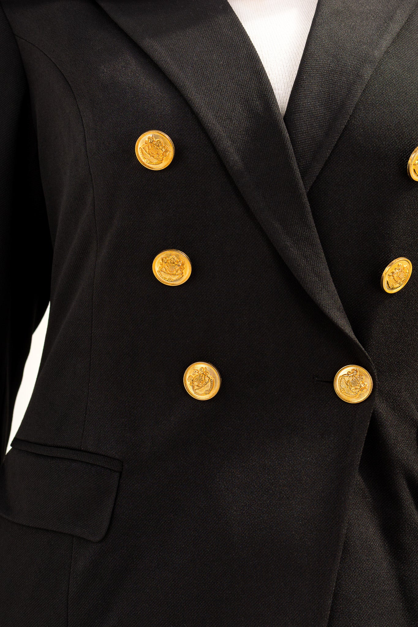 Black Suit with gold button