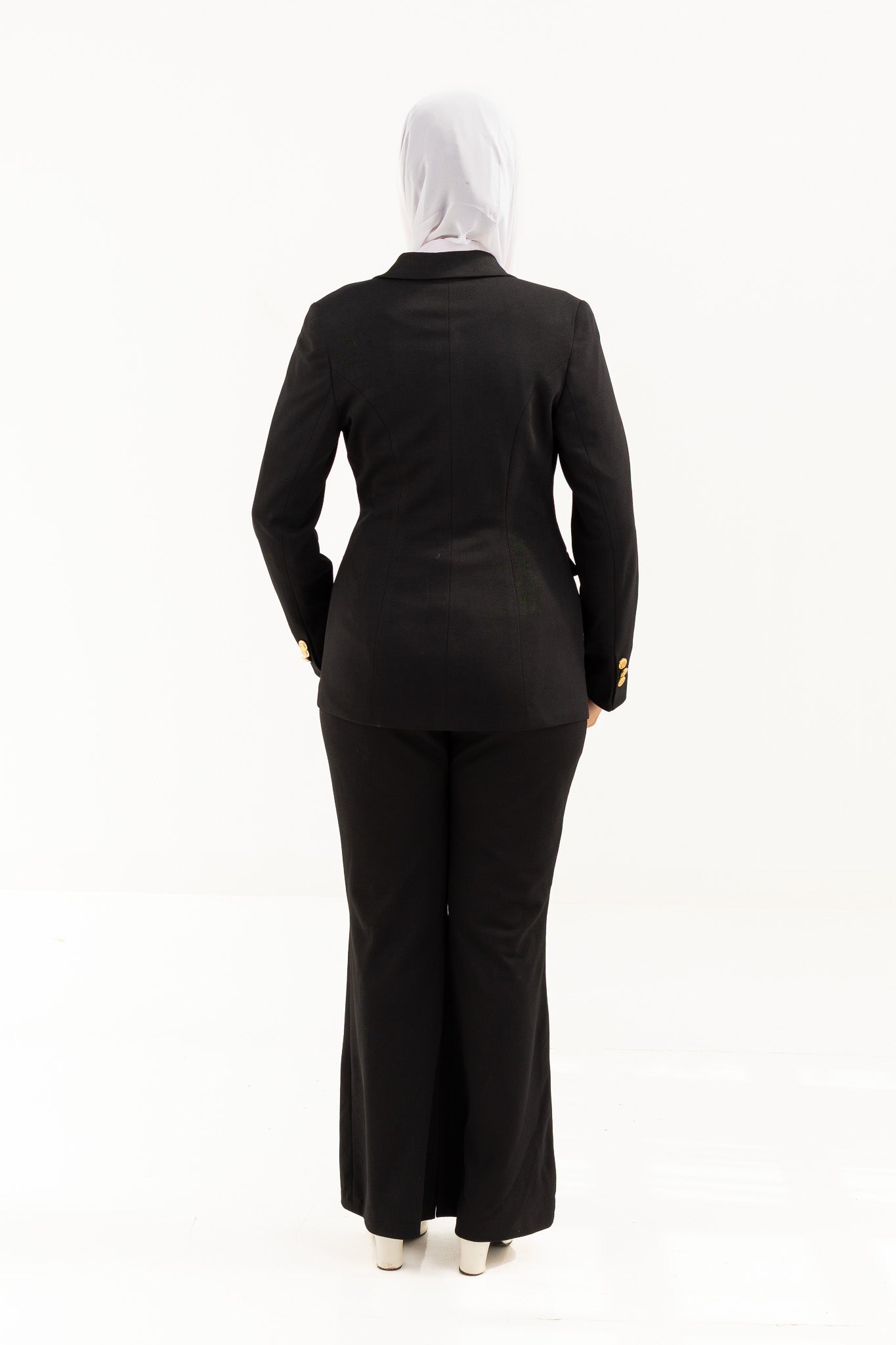 Black Suit with gold button