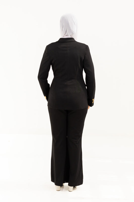 Black Double Breasted Suit