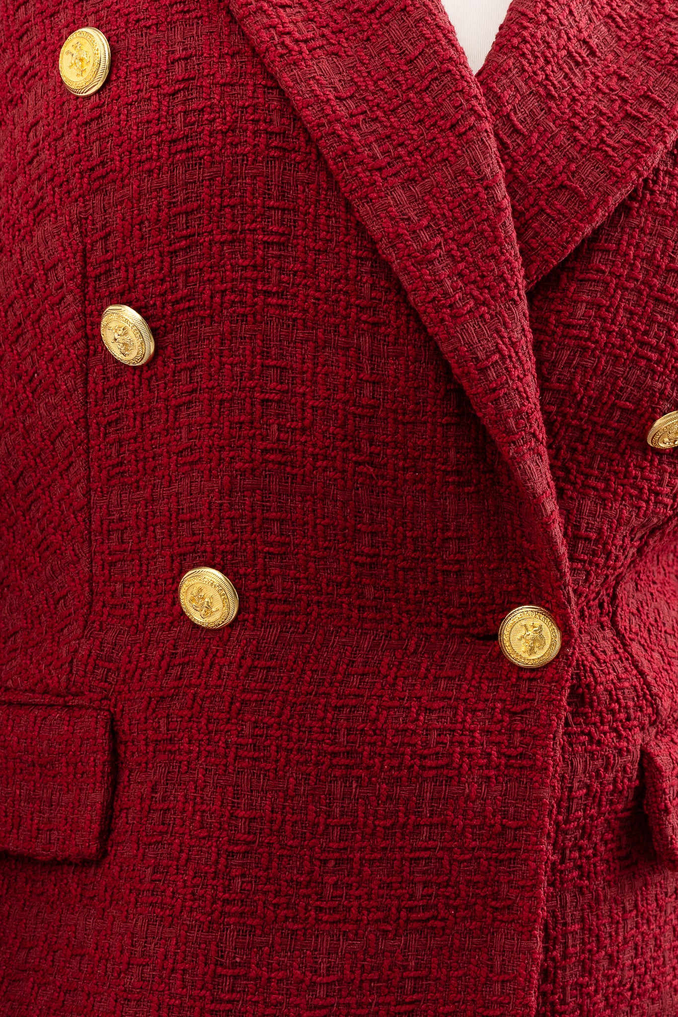 Textured Burgundy Blazer