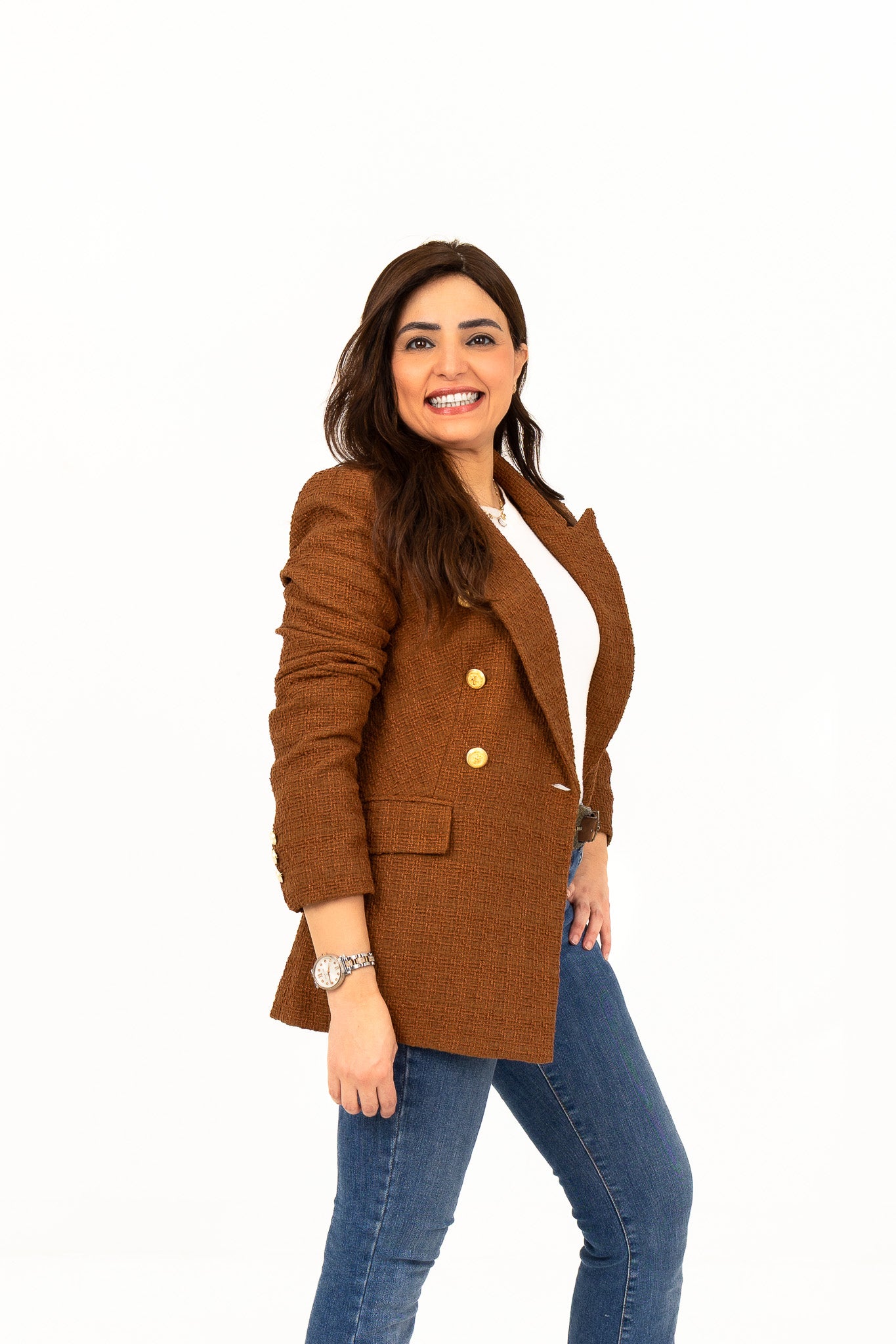 Textured Camel Blazer