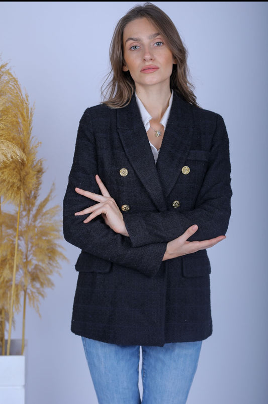 BlackXGold Double Breasted Blazer