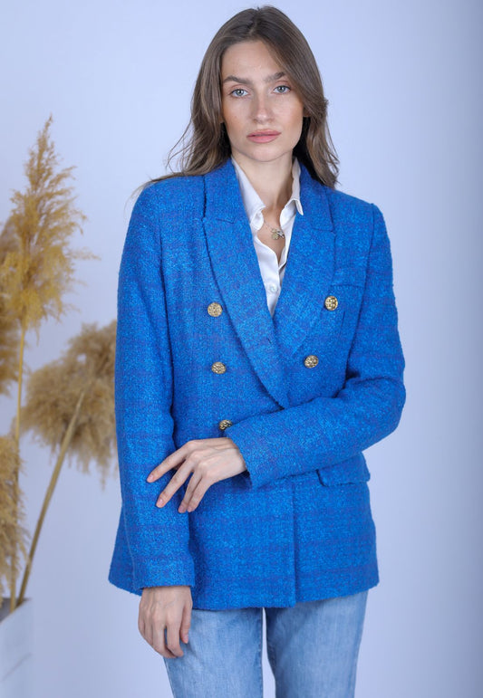 Tweed Blue Blazer