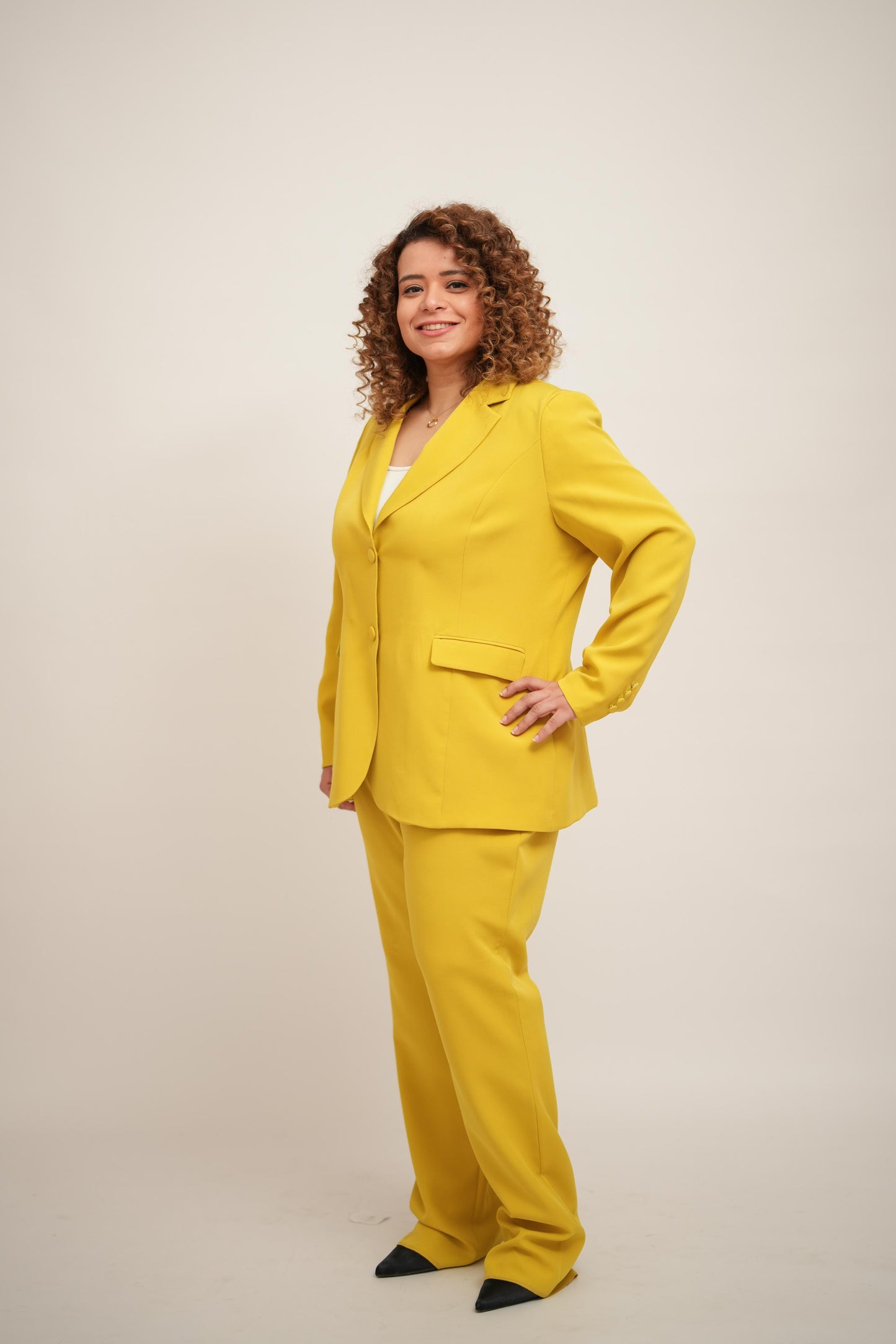 Apple green with 2 buttons blazer