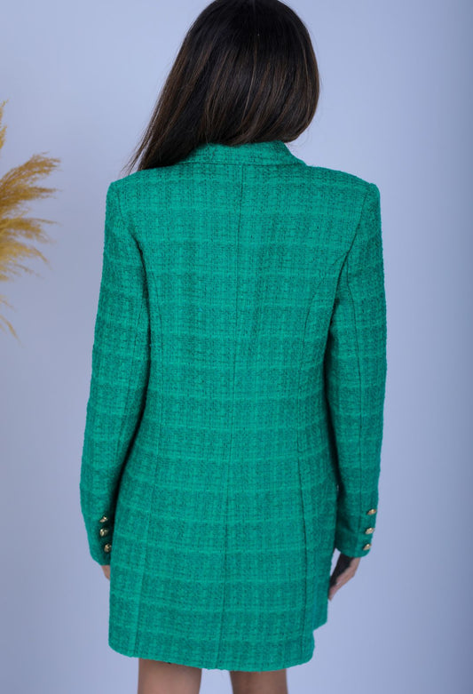Textured Green Coat