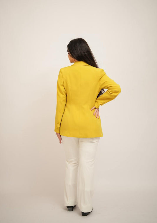 Green Apple With Two Button Blazer