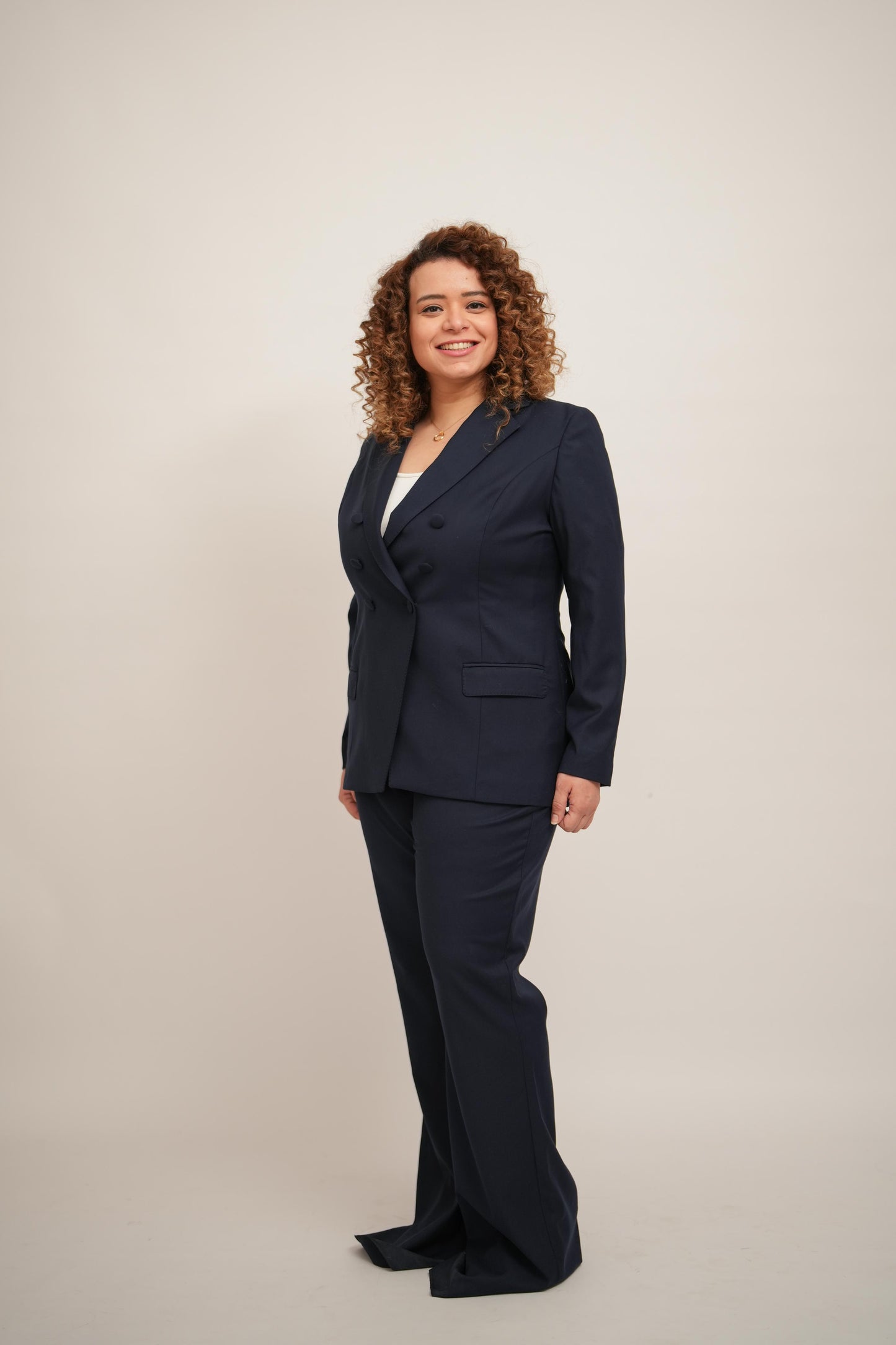 Navy Blue Double Breasted Suit