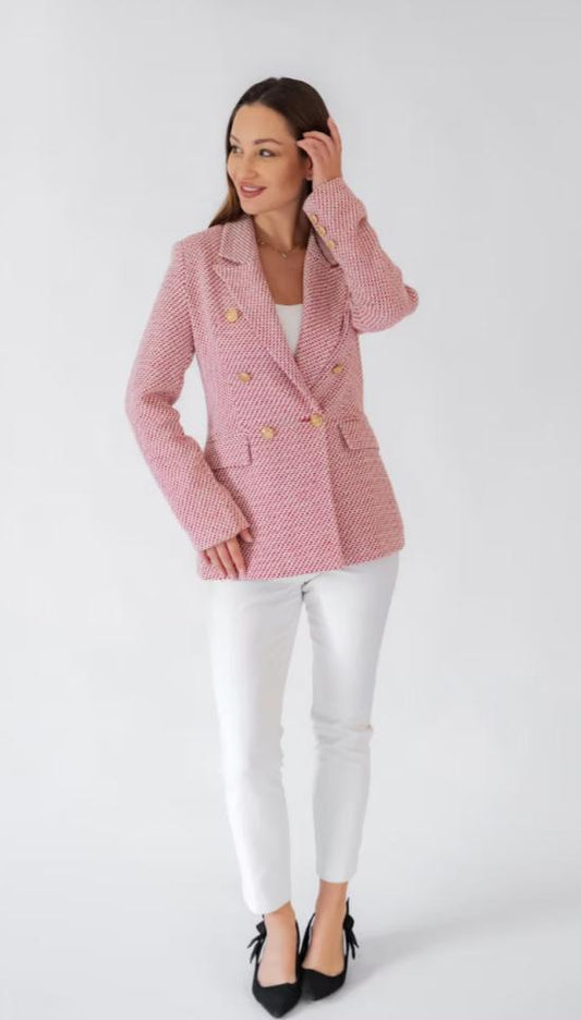 Textured Pink Blazer